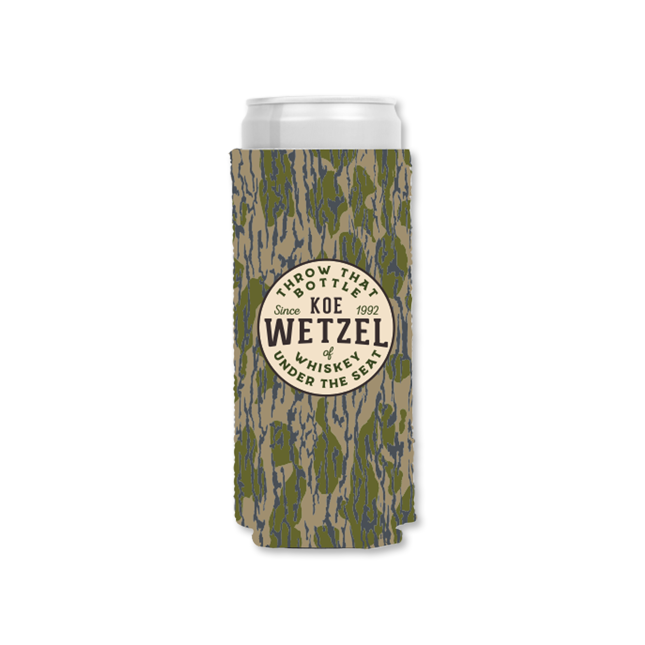 Feb. 28 Slim Can Camo Koozie