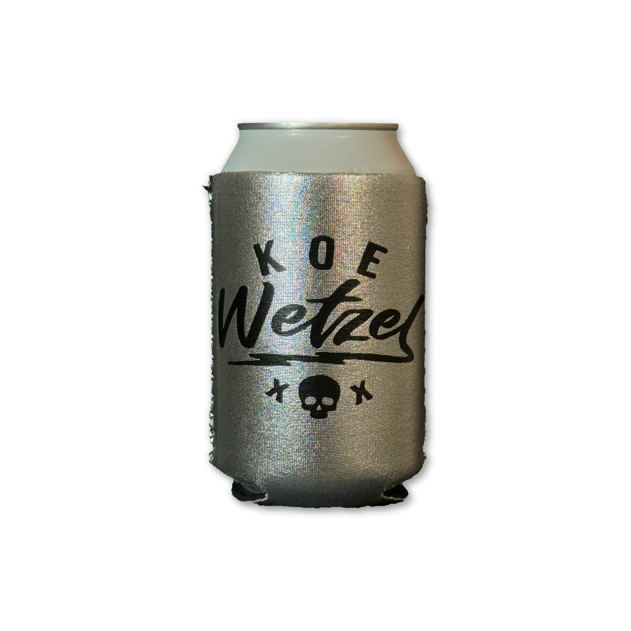 Metallic Skull Koozie