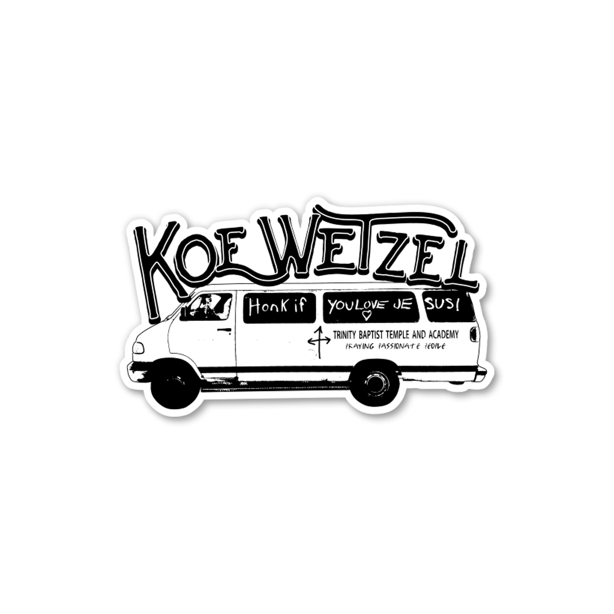 Church Van Sticker