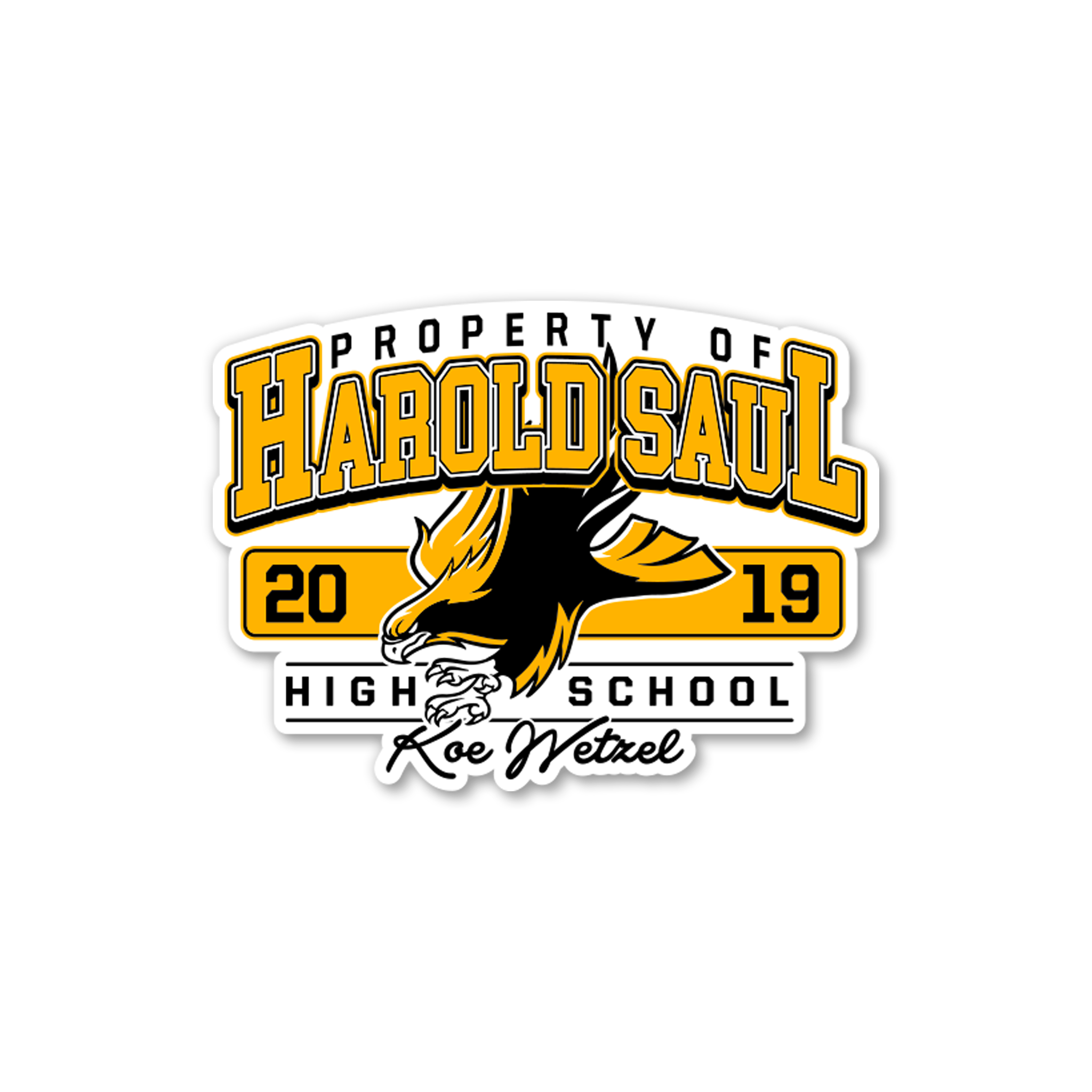 Harold Saul High Sticker