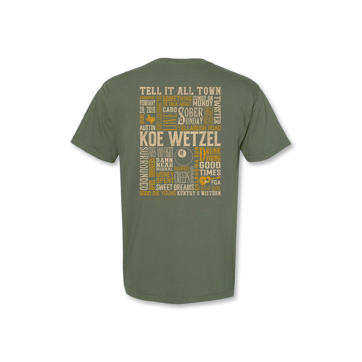 Play The Hits Tee – Koe Wetzel Store